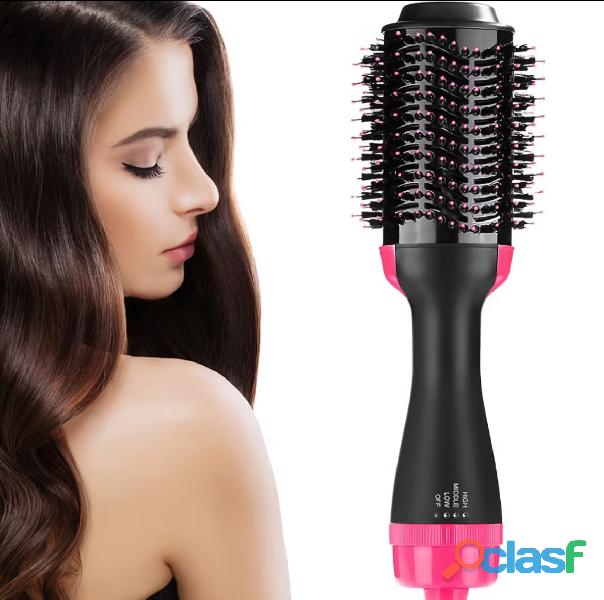 ￼Escova Secadora Alisador Elétrica Quente Cabelo Com 3 Em1 Hair Styler 110V