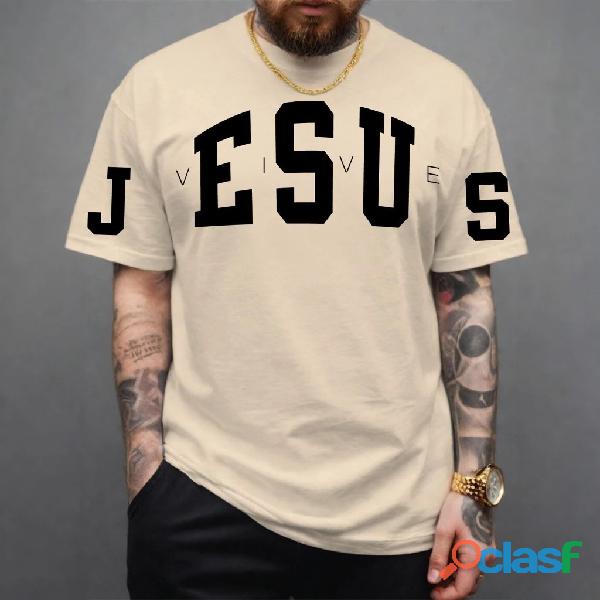 Camiseta jesus oversized streetwear masculina feminina camisa 100% algodão