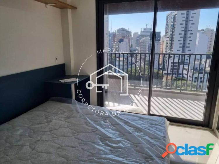 Apto mobiliado 25m² | 1 suíte