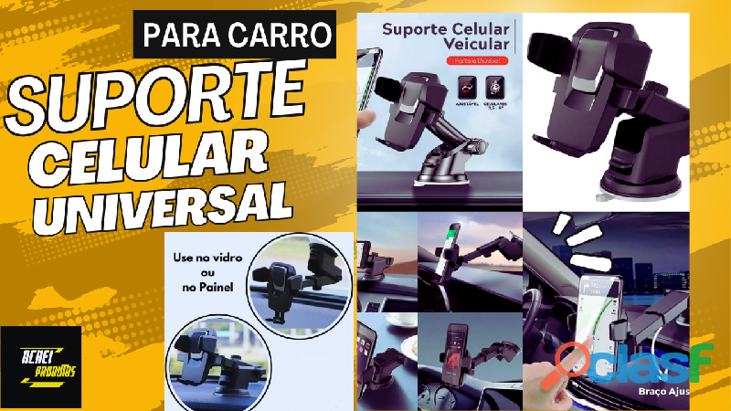 SUPORTE CELULAR PARA CARRO UNIVERSAL !