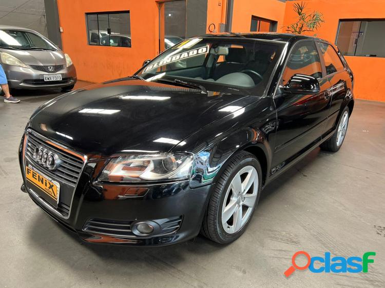 Audi a3 sport 2.0 16v tfsi s- tronic preto 2010 2.0 gasolina