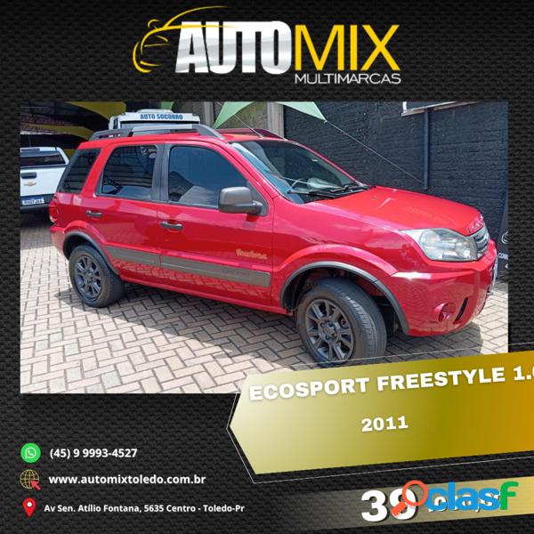 Ford ecosport xlt freestyle 1.6 flex 8v 5p vermelho 2011 1.6 flex