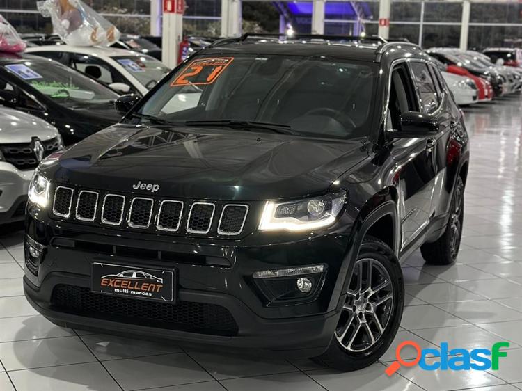 Jeep compass sport 2.0 4x2 flex 16v aut. preto 2021 2.0 flex