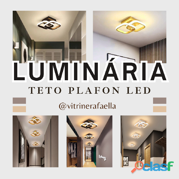 Luminária de teto plafon led moderna lustre para corredor sala quarto