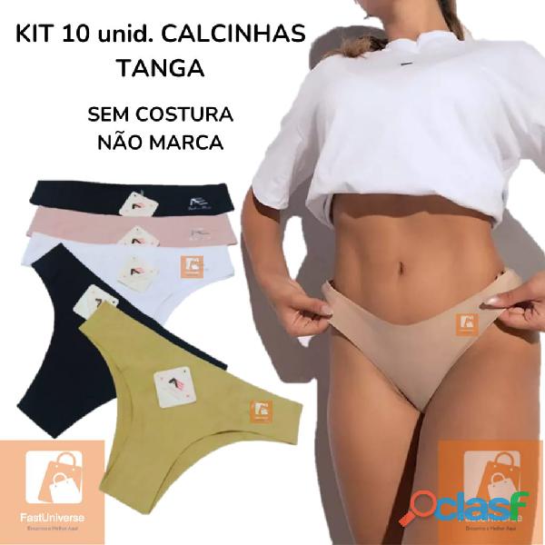 KIT 12 CALCINHA TANGA CORTE A LASER SEM COSTURA COM ACABAMENTO PREMIUM 1