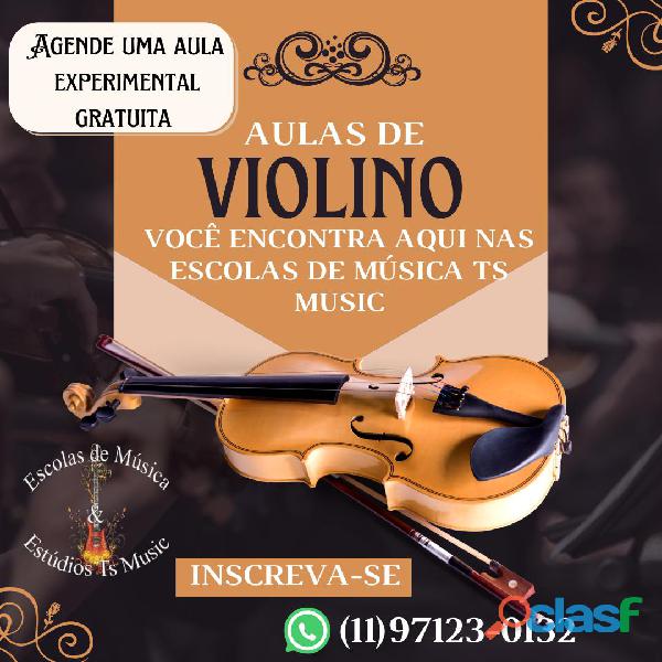 Curso de violino no jardim tres marias