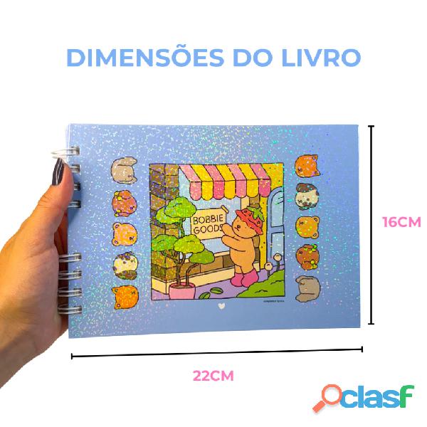 Kit Livro De Colorir Bob Good Capa Dura 55 Páginas + Canetinhas Canetas de 60 Cores 2