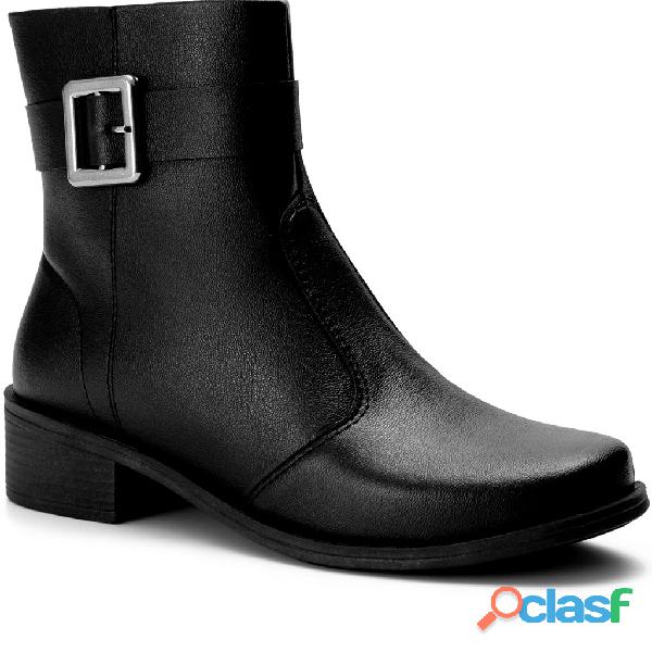 Bota Feminina Lumiss Cano Baixo Montaria Rasteira Fivela Off White Bota Feminina Lumiss Cano Baixo Montaria Rasteira Fivela Off White