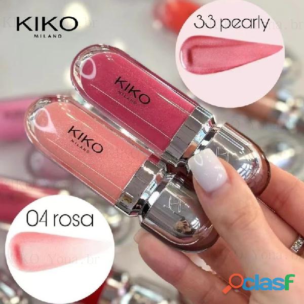 kiko lip gloss 6.5ml /3d hydra lipgloss /water gloss hidratante / longa duração hot sale kiko lip gloss 6.5ml /3d hydra lipgloss /water gloss hidratante / longa duração hot sale