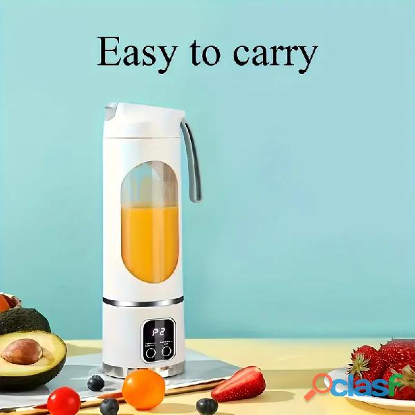 Liquidificador Portátil Recarregável por USB e Espremedor de Frutas Fácil de Limpar, Perfeito para 2