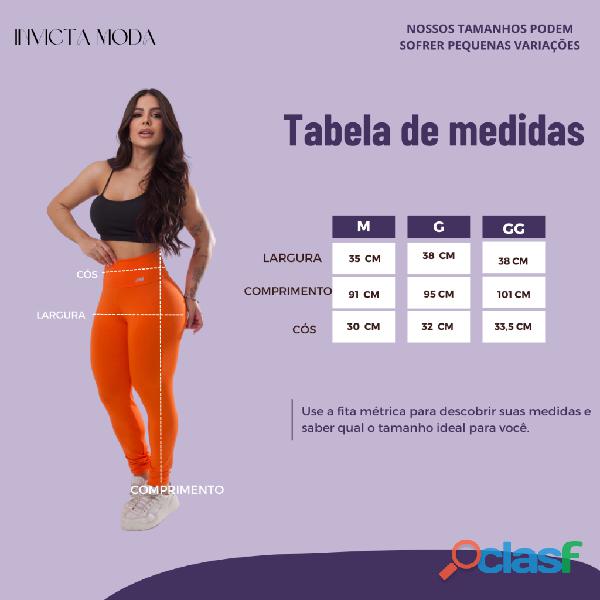 Calça Legging Feminina Blackout Zero Transparência Alta Costura 3