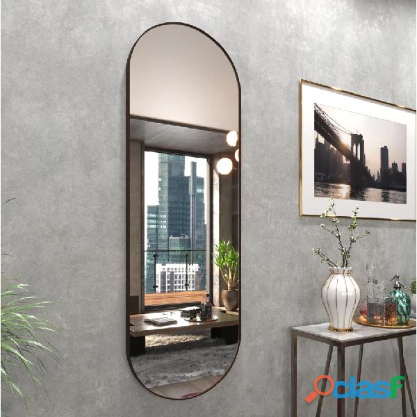Espelho Oval 110x50 Grande Corpo Inteiro Com Moldura 1