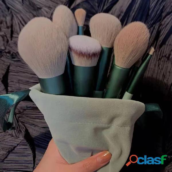 Kit 13 pcs Pincéis De Maquiagem 2