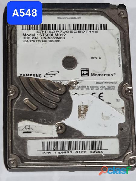 Placa Hd 500 Gb St500lm012 Cod. A548 Placa Hd 500 Gb St500lm012 Cod. A548