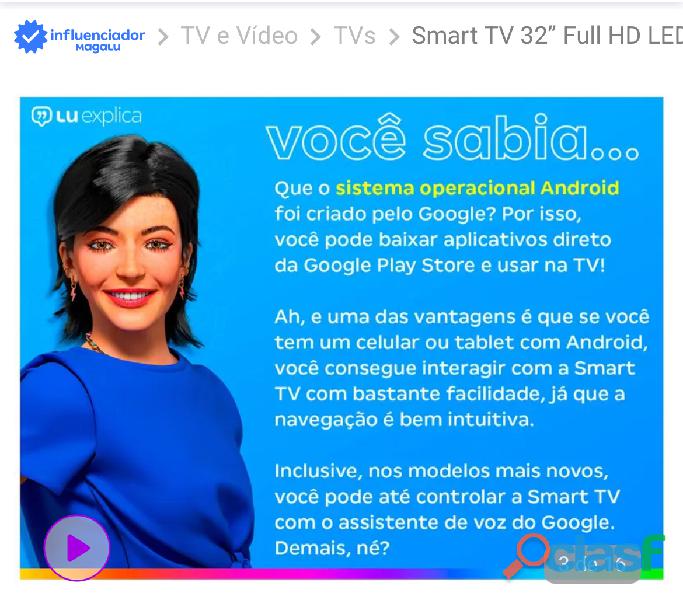 Smart TV 32” Full HD LED TCL 32S5400A Android 2