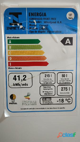 Geladeira Refrigerador Consul 275 Litros 5