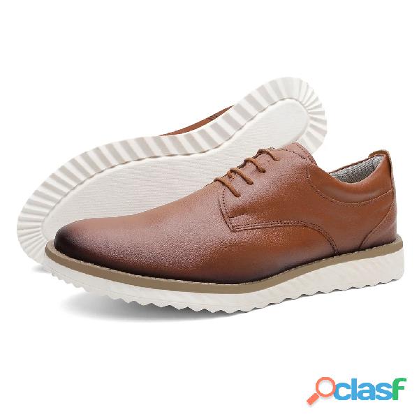Sapato Oxford Casual De Amarrar Confortável e Estiloso 5