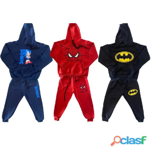 Conjunto Infantil de Moletom Flanelados   Super Heróis 4