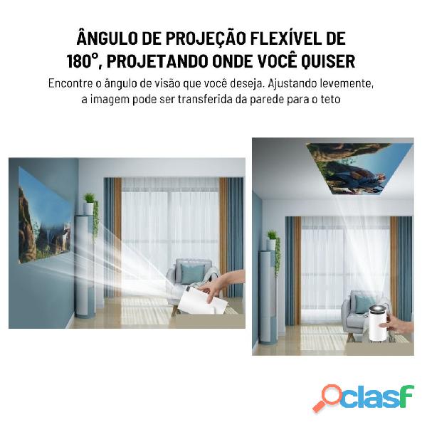 Projetor 4K HD 150 Polegadas Celular, Tv B0x, Xbox, PS, Pc, Wifi e Bluetooth HY300 Magcubic 110/220 3