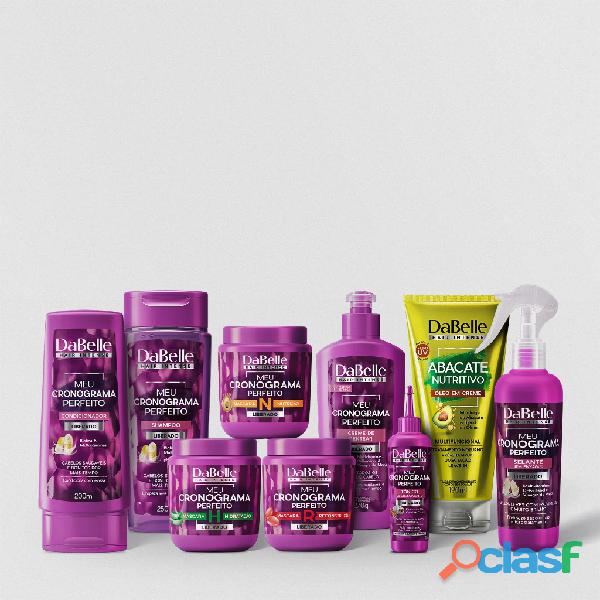 Kit dabelle meu cronograma perfeito (9 produtos) – hidratação, nutrição e reconstrução Kit dabelle meu cronograma perfeito (9 produtos) – hidratação, nutrição e reconstrução