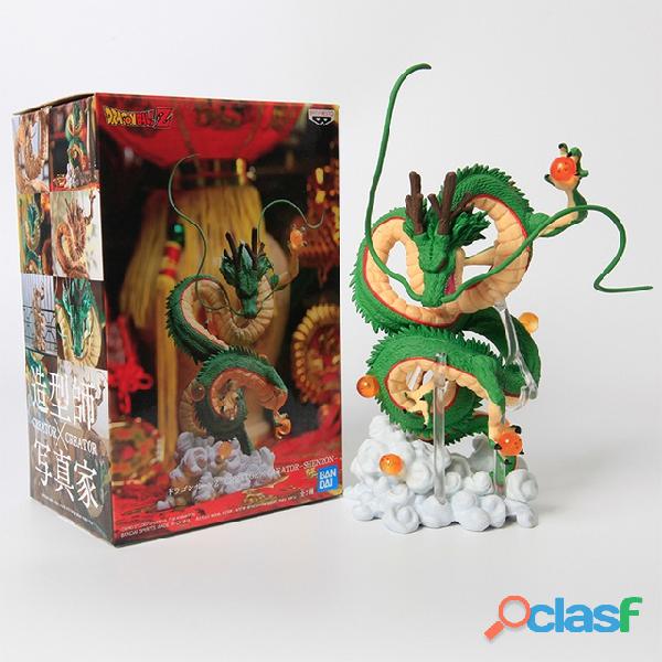 Dragon ball z figure 16cm shenlong shenron crystal balls anime dbz verde modelo decoração de