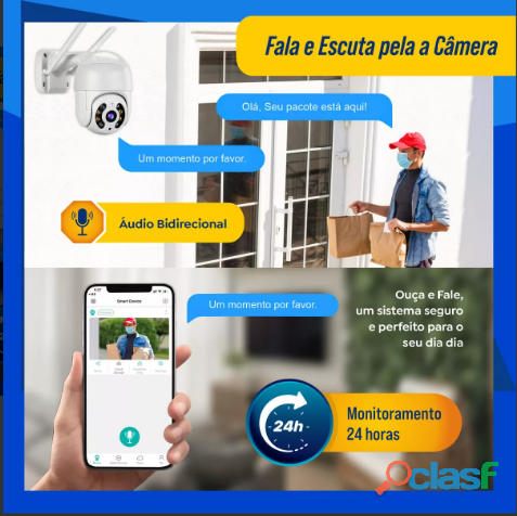 Kit 2câmera Ip Icsee Prova D'água Infravermelho Externa Wifi   Bahrein 4