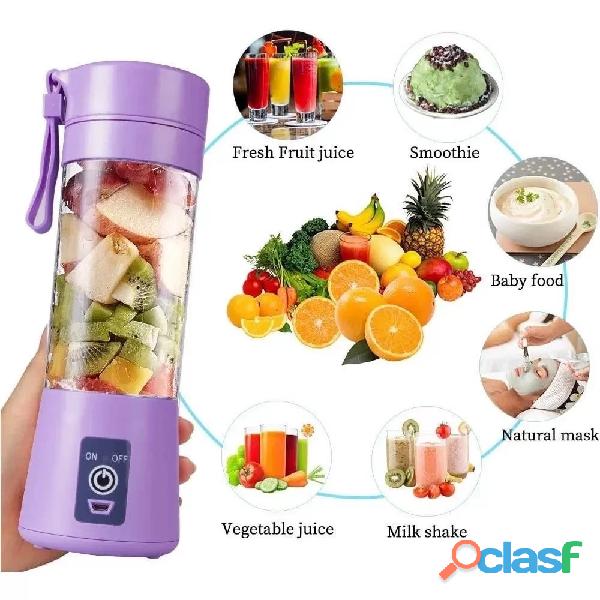 Mini Liquidificador Portátil Shake 6 Laminas + Cabo USB SE3095 1